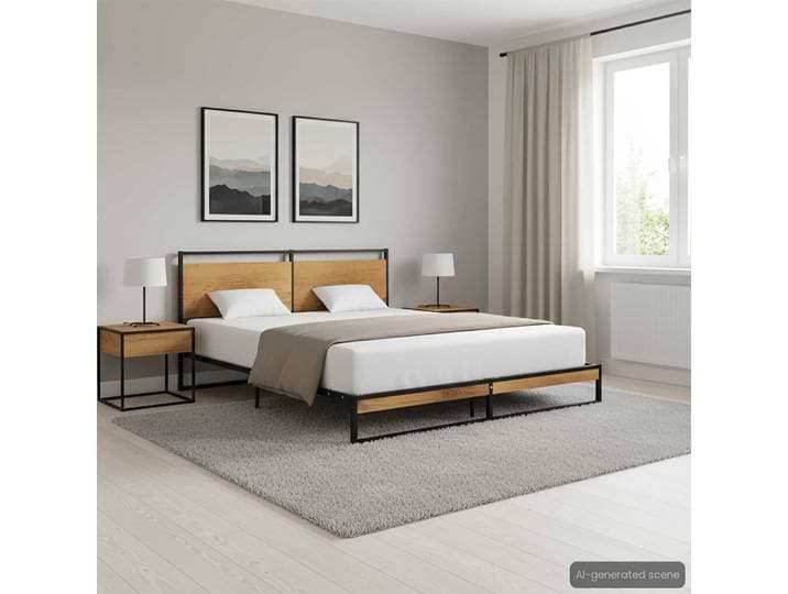 vidaXL Bettgestell Metall 160x200 cm