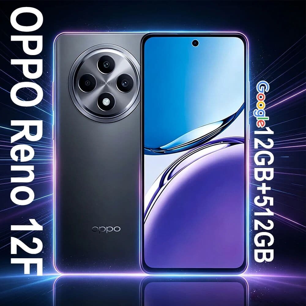 Drop-resistant brand new OPPO Reno 12F full Netcom dual SIM card smart unlock mobile phone 12GB+512GB/5000mAh long battery life