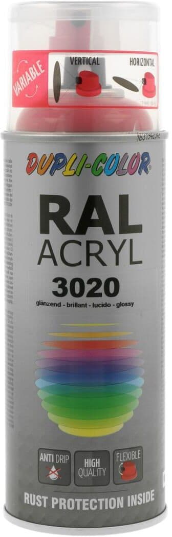 european aerosols DUPLI-COLOR RAL 3020 verkehrsrot glanz, 400 ml