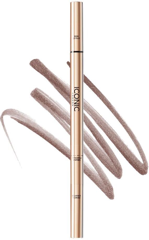 ICONIC London Precision Brow Definer - Black Brown Skjønnhet Øyenbryn Makeup