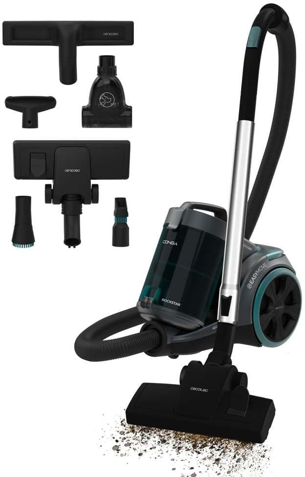 Cecotec Aspirador sin bolsa Conga Rockstar Multicyclonic XL PowerStyle. Negro