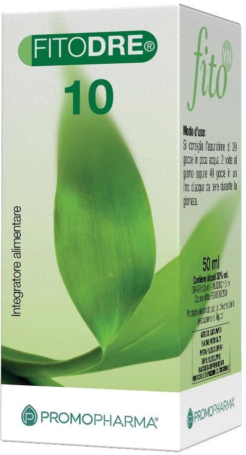 PROMOPHARMA SpA Fitodre 10 Gocce 50ml - Integratore Naturale a Base di Estratti Vegetali per il Benessere Completo