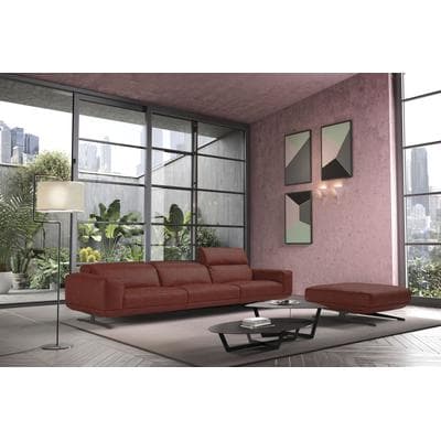 3-Sitzer EGOITALIANO "Gloria, super bequem, hochwertige Verarbeitung, edles Design, Megasofa", rot (marsala), B:327cm H:96cm T:109cm, Luxus-Micofaser Lederoptik (100% Polyester) ist ein neues technisches Gewebe mit einem visuellen und taktilen...