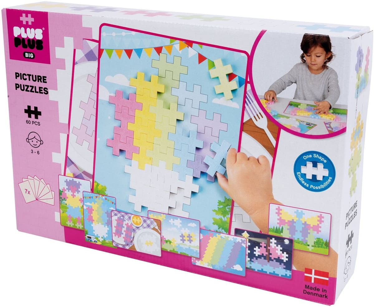 Plus-Plus - BIG Pastel - Picture Puzzel - 60 pcs (3281)