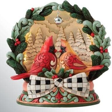 Enesco Corporation Winters Whisper Cardinal Figurine Multi Warm , Multi Warm