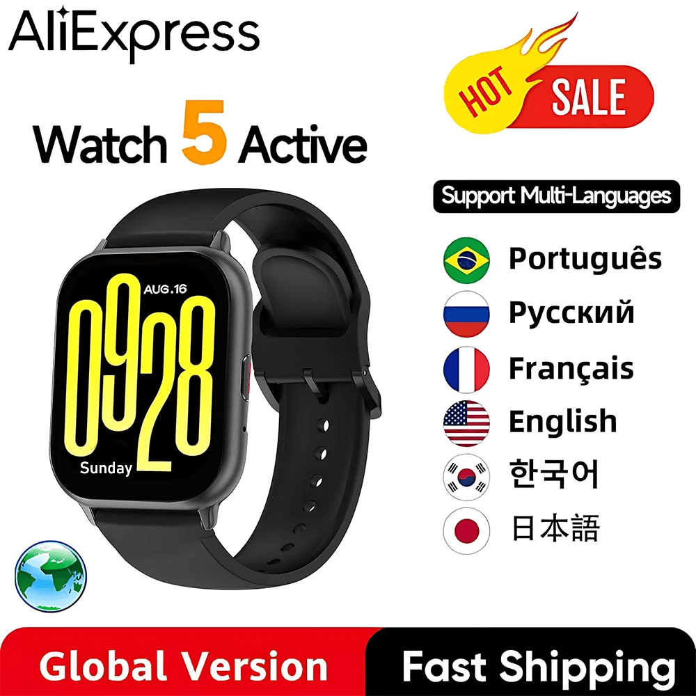 KaiAqua Global Version Watch 5 Smartwatch Bluetooth Call 2.0'' Display Long Battery Life Health Monitoring Waterproof Sports Mode Watch