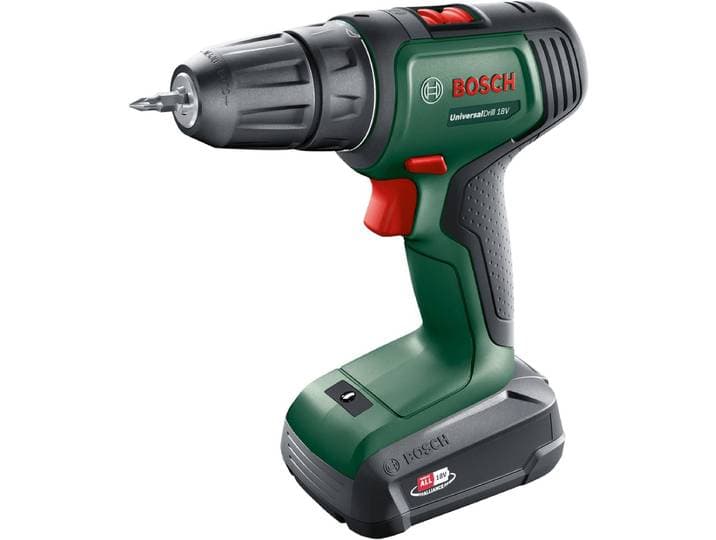 Set met boor en accessoires BOSCH Universaldrill 18 Power 4All 18 V 40 Nm