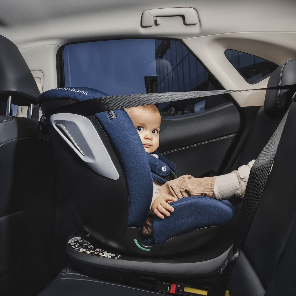 Autokindersitz KINDERKRAFT "I-GROW 2 PLUS", Baby, grau, Materialmix, Kindersitze Autokindersitz, 360 – drehbarer Kindersitz