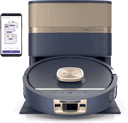 Shark PowerDetect Luxe UV Reveal, robot aspirateur laveur 2-en-1 Bleu   RV3025XEEUBL   par SharkNinja