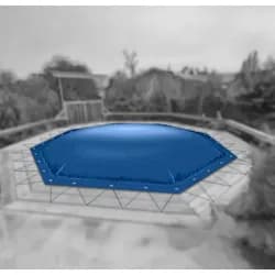Poolplane - aufblasbar - achteckig - individuelles Maß
