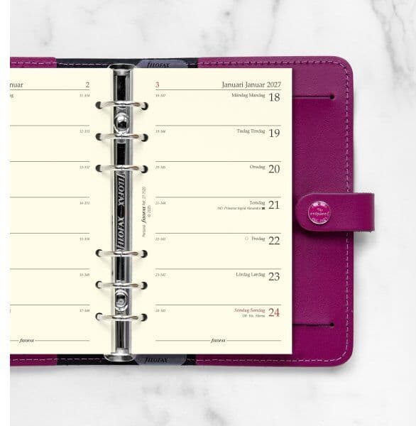 Filofax 2027 Refill   Personal   Uge