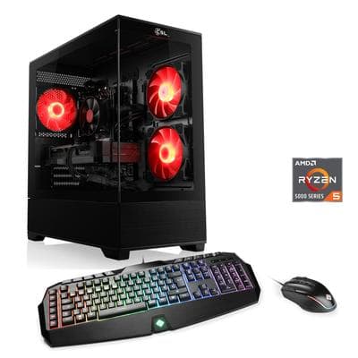 CSL Gaming-PC "Levitas V29211", schwarz, Microsoft Windows 11 Home (64 Bit), GeForce RTX 5060, 32 GB RAM 1.000 GB SSD, Desktop-PCs, Topseller