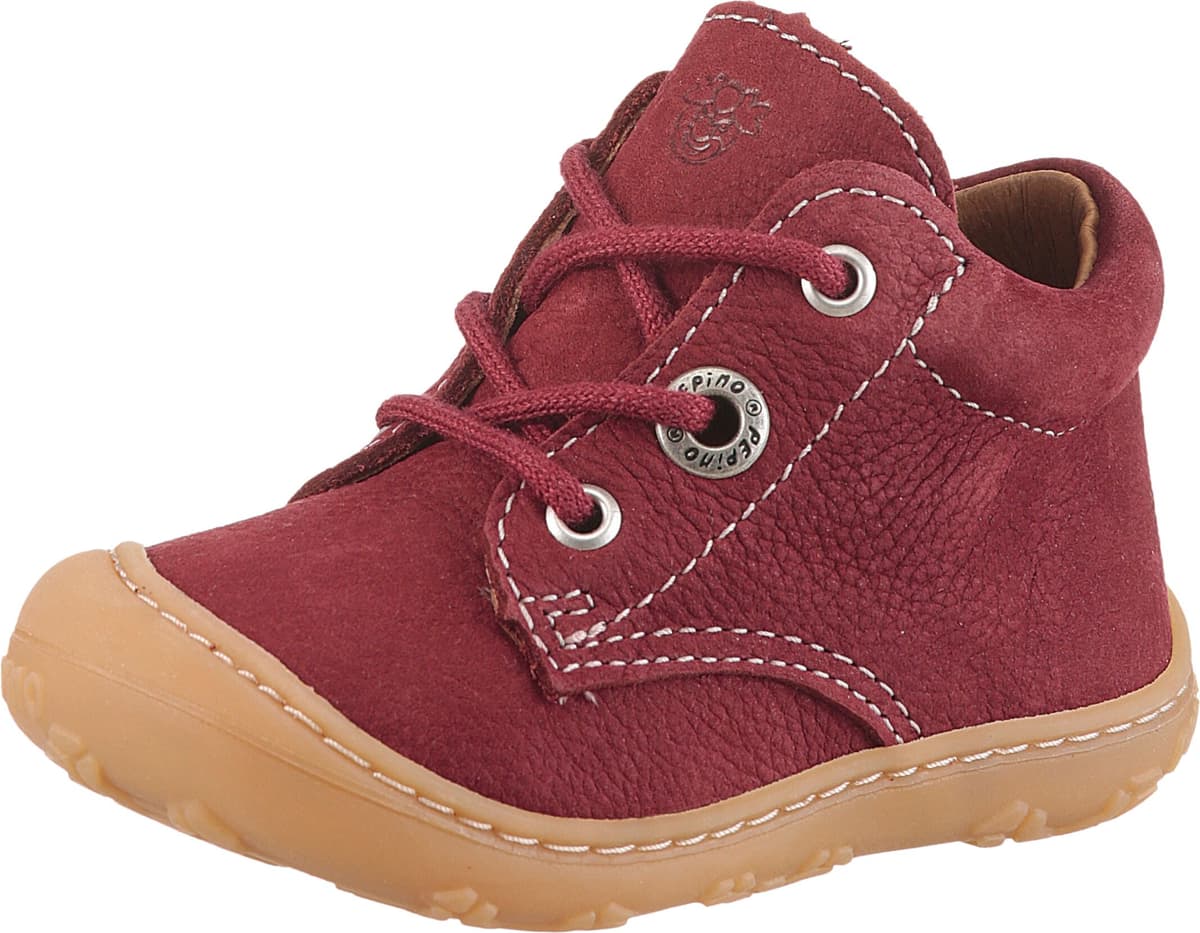 PEPINO by RICOSTA "CORY" Schnürschuh mit WMS-System, Leder, Grössenschablone zum Download burgund, rot 23, Leder