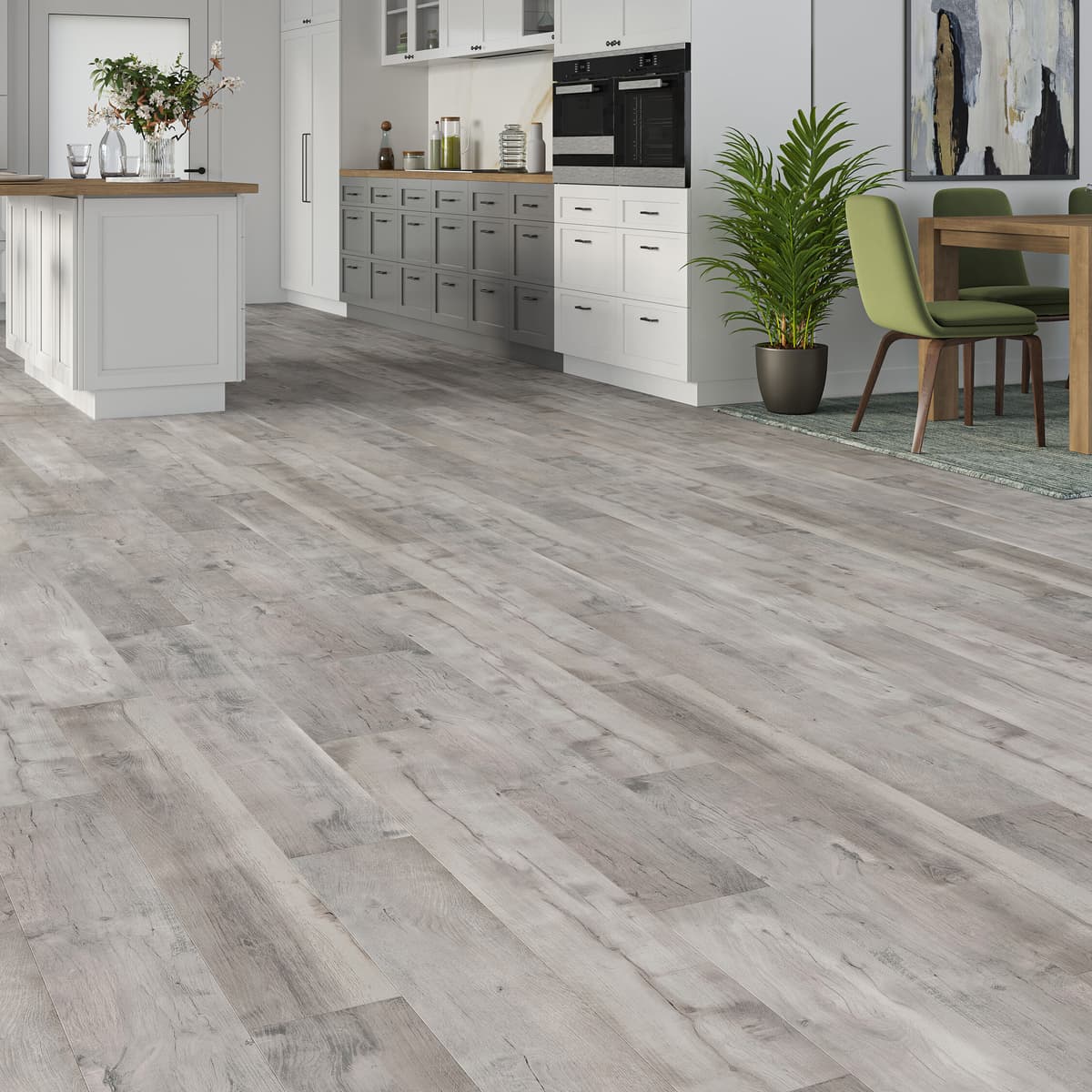 Luxury Flooring 25.99m² - Urban 10mm Feather Oak Laminate Flooring - Water Resistant