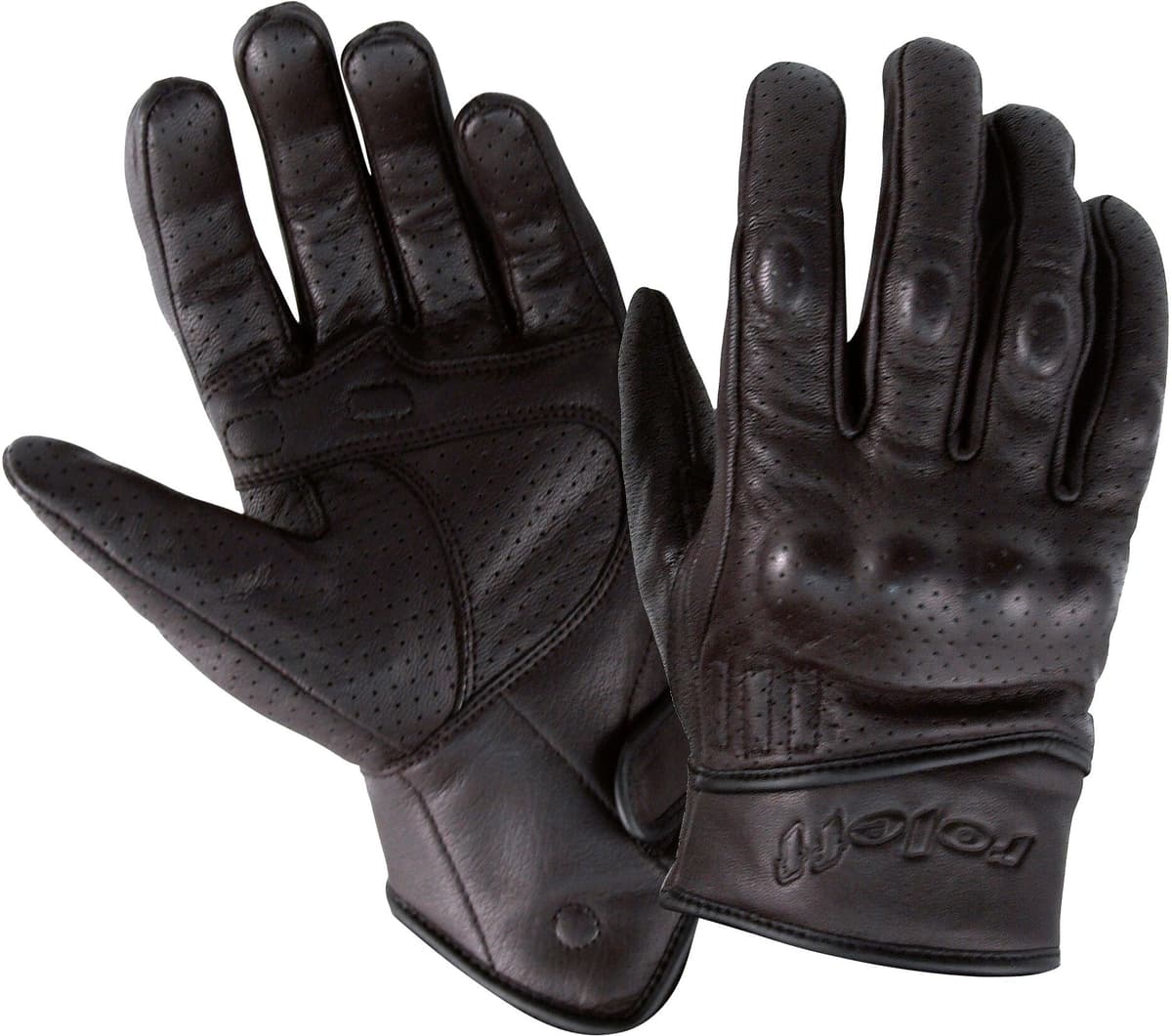 Motorradhandschuhe ROLEFF "RO 71" Gr. XL, schwarz, Handschuhe, XL, Ziegenleder, Motorradhandschuhe, für den Sommer, mit Polsterung