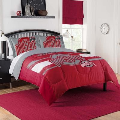 Sweet Home Collection NCAA Ohio State Buckeyes Officially Licenced Comforter & Sham set