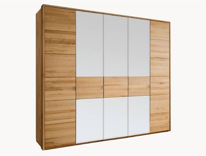 Drehtüren-Kleiderschrank Bellavista - 2-türig - Wildeiche - 50er-Raster - Holz