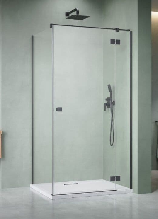 Radaway Essenza Kdj Brushed GunMetal kabina 90x75cm prawa szczotkowany grafit 1385044-92-01R/1384049-01-01
