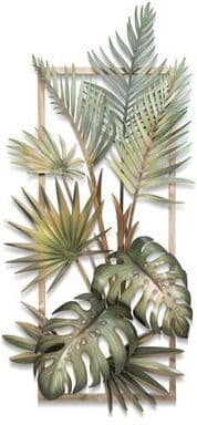 Copper Art Inc. Framed Tropical Foliage I Wall Art Green , Green
