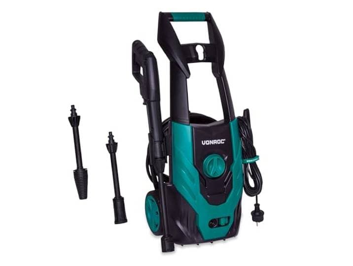 VONROC Hogedrukreiniger V14-1 - 1400W – 110 bar – 390 l/h – Incl. 5m slang, spuitstukken en accessoires