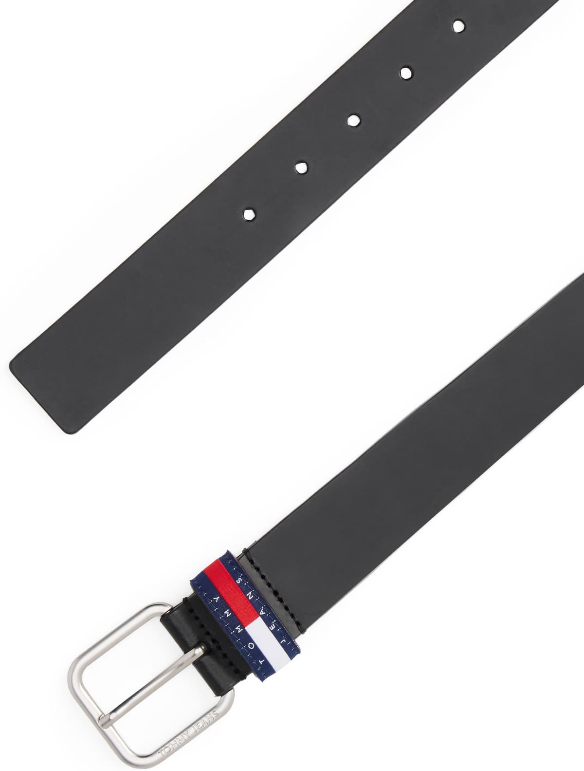 Ledergürtel TOMMY JEANS "TJM RYAN 3.5 cm breit", Herren, Gr. 110, schwarz, Rindsleder, Gürtel Ledergürtel, mit Logo auf Gürtelschlaufe schwarz 110