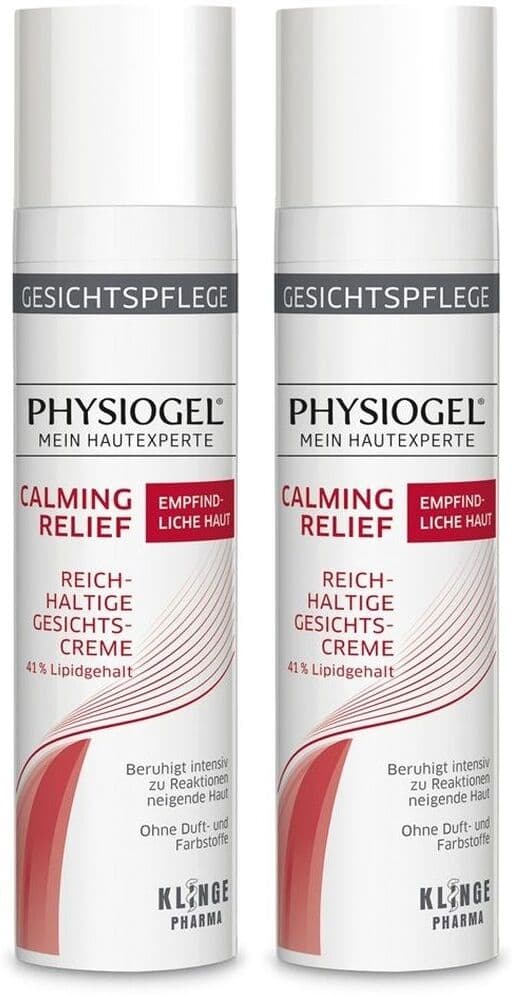 Physiogel Calming Relief reichhaltige Gesichtscre. 2x 2x40 ml Creme