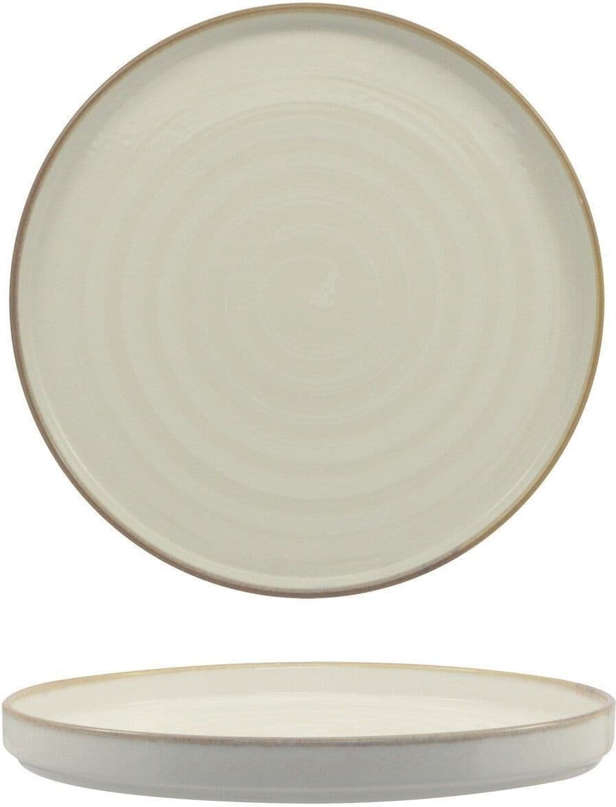 Saturnia Piatto Piano Nordic 20 cm Vortex Bianco