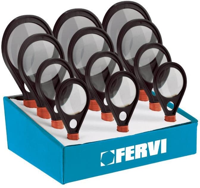 Fervi 0659 Serie di lenti in cristallo 12 pz