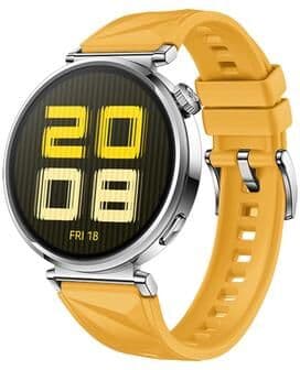 United Huawei Watch GT 5 Silicone Watch Band Soft Replacement Strap With Quick Release yellow