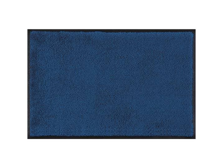 wash+dry Fussmatte Navy, Dunkelblau, Uni, rechteckig, 60x90 cmes Vertrauen - Oeko-Tex®, Made in EU, Oeko-Tex® Standard 100, für Fußbodenheizung geeignet, rutschhemmend, Teppiche und Böden, Schmutzfangmatten, Fußmatten