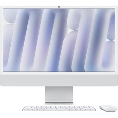 APPLE iMac "iMac M4 24", silber, Mac OS, 24 ″, 16 GB RAM 256 GB SSD, Desktop-PCs, iMac