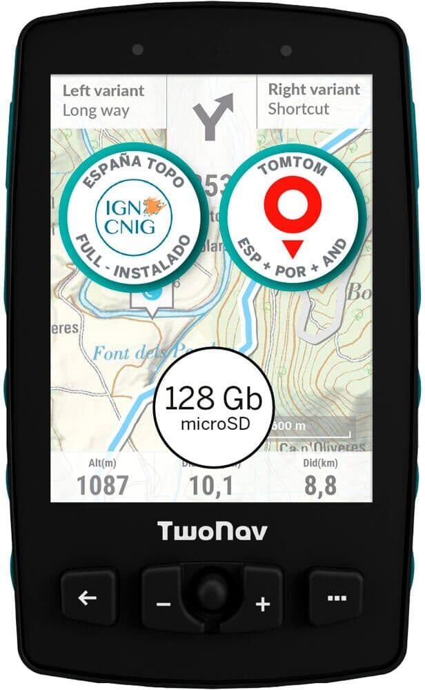Twonav aventura 2 plus 32 gb  microsd 128 gb  mapa completo espana ign topo gps  (UNICA)