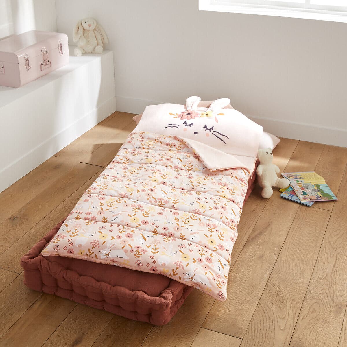 LA REDOUTE INTERIEURS Sac de couchage enfant, Lapin Fleuri