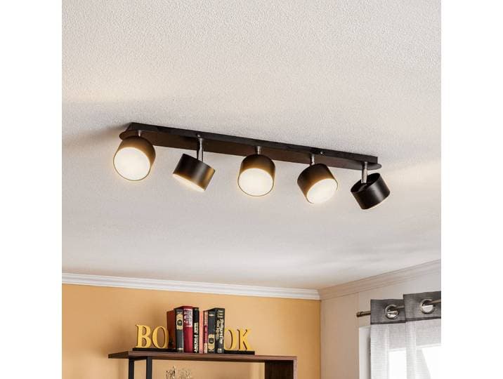 Deckenstrahler Cloudy fünfflammig schwarz Eko-Light, dimmbar, schwarz, für Wohn- / Esszimmer, Metall, Modern, Strahler