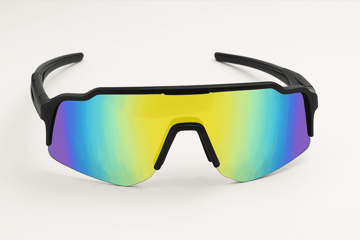 Multisport Solbrille I Sort - Med Etui Og Oppbevaringspose Sterke Tim