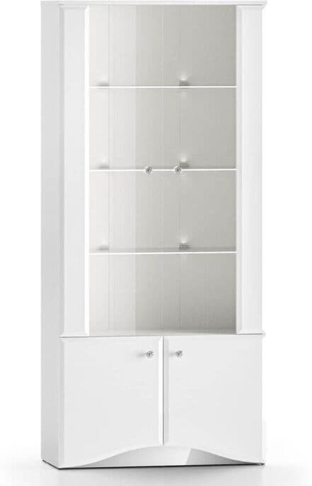 MLMEBLE Witryna Glamour 01   Biały Połysk