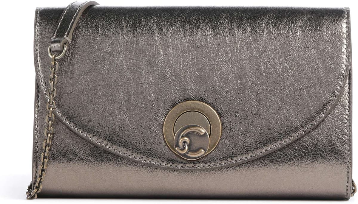 Coccinelle Nikla Smooth   Leather Crossbody bag   gold