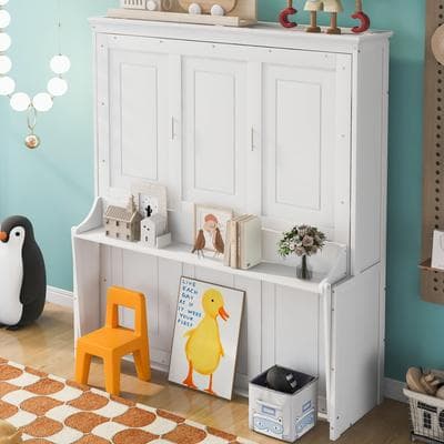 Queen Size Murphy Bed With A Shelf