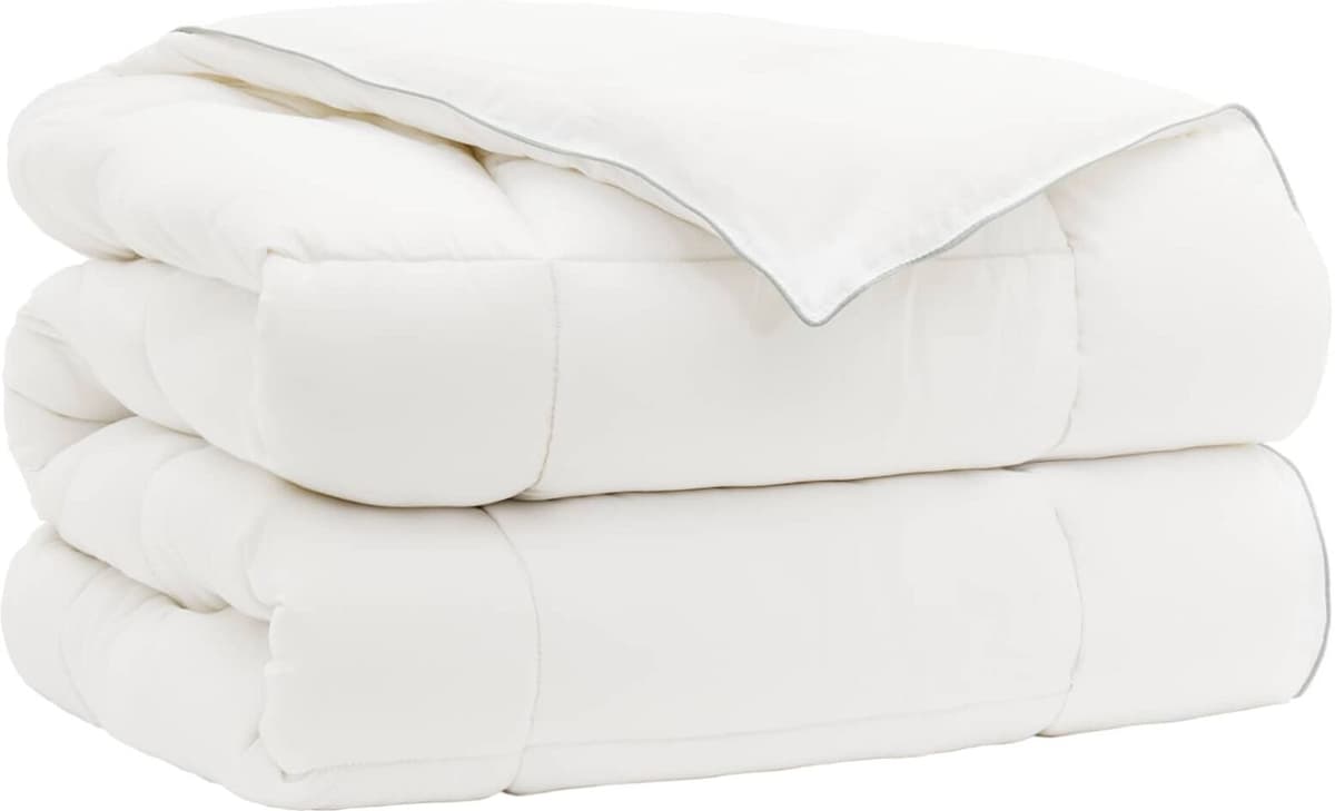 vidaXL Couette 220x260 cm Hiver 450 GSM Laine australienne Blanc
