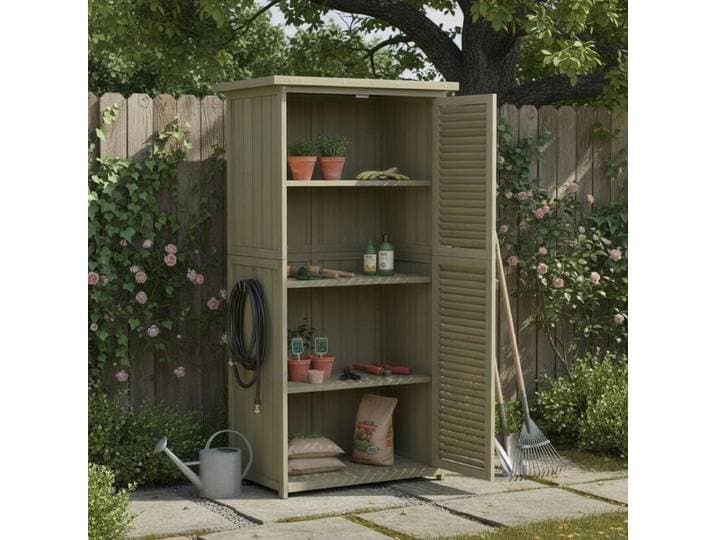 Abri de jardin/abri à outils 87 x 46,5 x 160 cm ​ ​ Abri de jardin / remise. Construit en bois massif robuste, idéal pour ranger les outils agricoles dans une cour ou un jardin, ou comme abri de