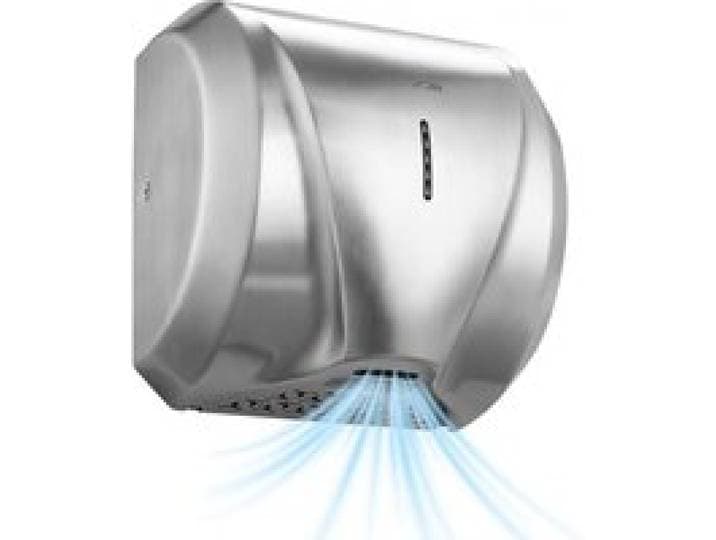 VEVOR Wandgemonteerde Handdroger 1800W Elektrische Handdroger Roestvrij Staal, Hoge Snelheid, Snel Drogen, HEPA-filter, IPX4, Infraroodsensor, Dubbele Standen voor Commerciële & Privé Toiletten