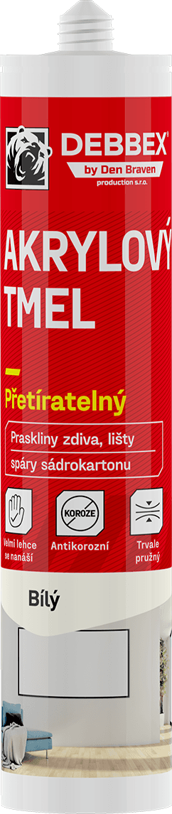 B2B Partner Akrylový tmel, 280 ml, biely