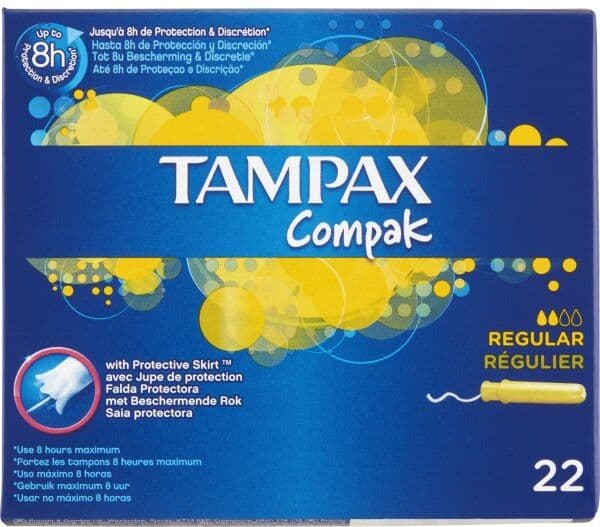 Tampax Compak Tamponer   Regular   22 Stk
