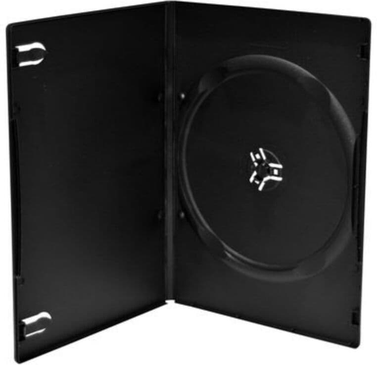 MediaRange DVD Slimcase 7mm Machine Packing Grade Black BOX13-M