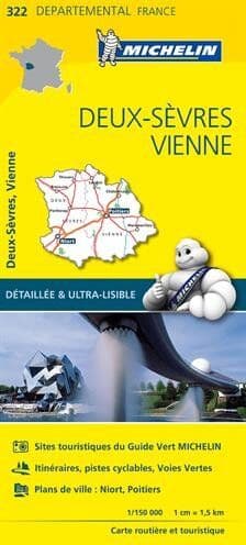 Collectif Michelin - DEUX - SEVRES / VIENNE 11322 CARTE ' LOCAL ' ( France ) MICHELIN KAART - Preis vom 11.10.2026 15:43:13 h