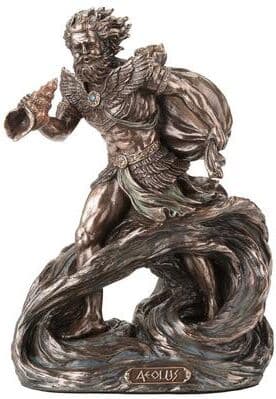 Veronese Design 7.68 inches Height Cold Cast Bronze Aeolus the Ruler of Winds Bronze Finish Figurine