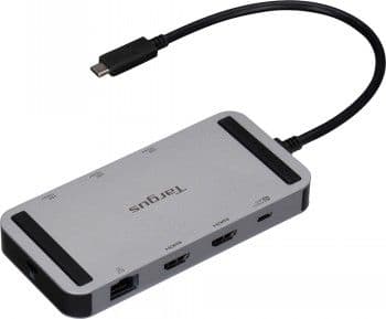 Targus usb4 dual 4k hdmi mini dock, 140w pd pass-through