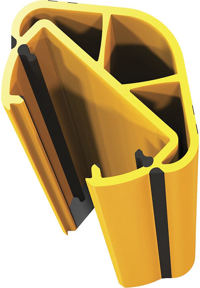 Regalanfahrschutz RackGuard, Polypropylen, Höhe 400 mm, Regalbeinbreite bis 85 mm, Regalbeintiefe bis 40 mm, ab 25 Stk A-SAFE