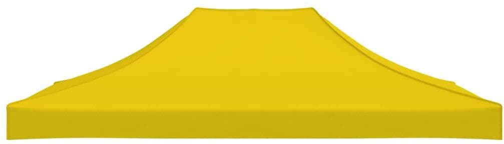 vidaXL Toit de tente de réception 4x3 m Jaune 270 g/m²