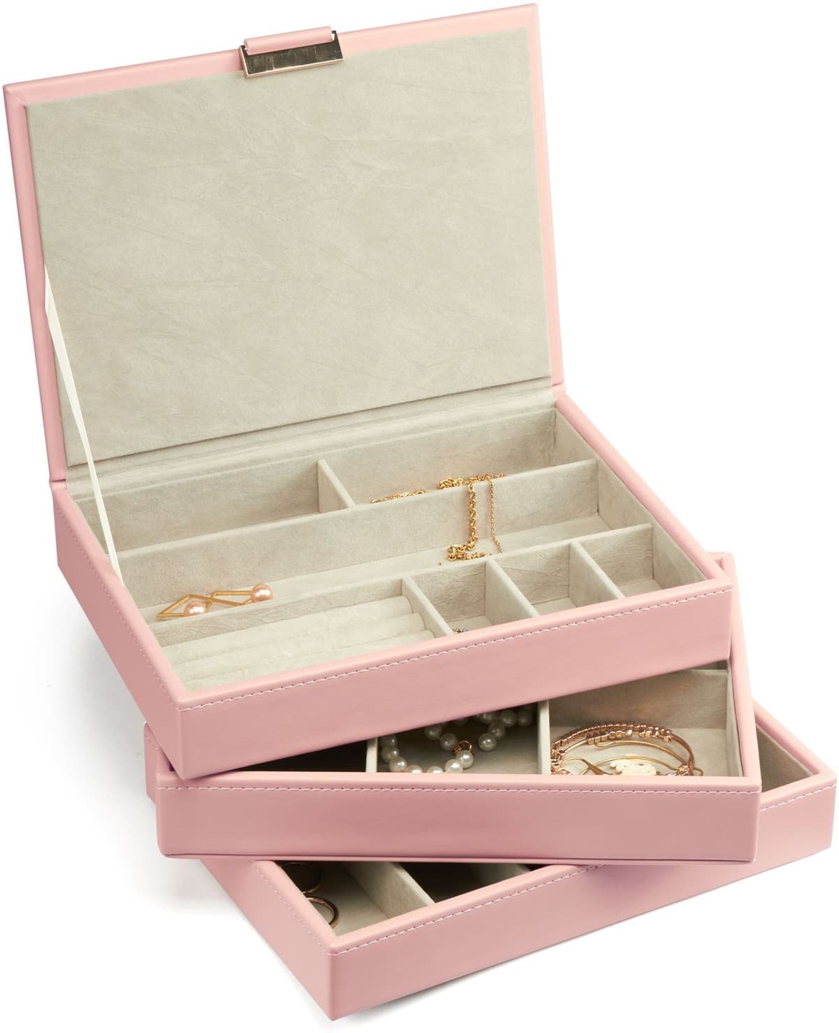 Gillian Jones - Multilayer Jewelry Box - Cream - Rosa